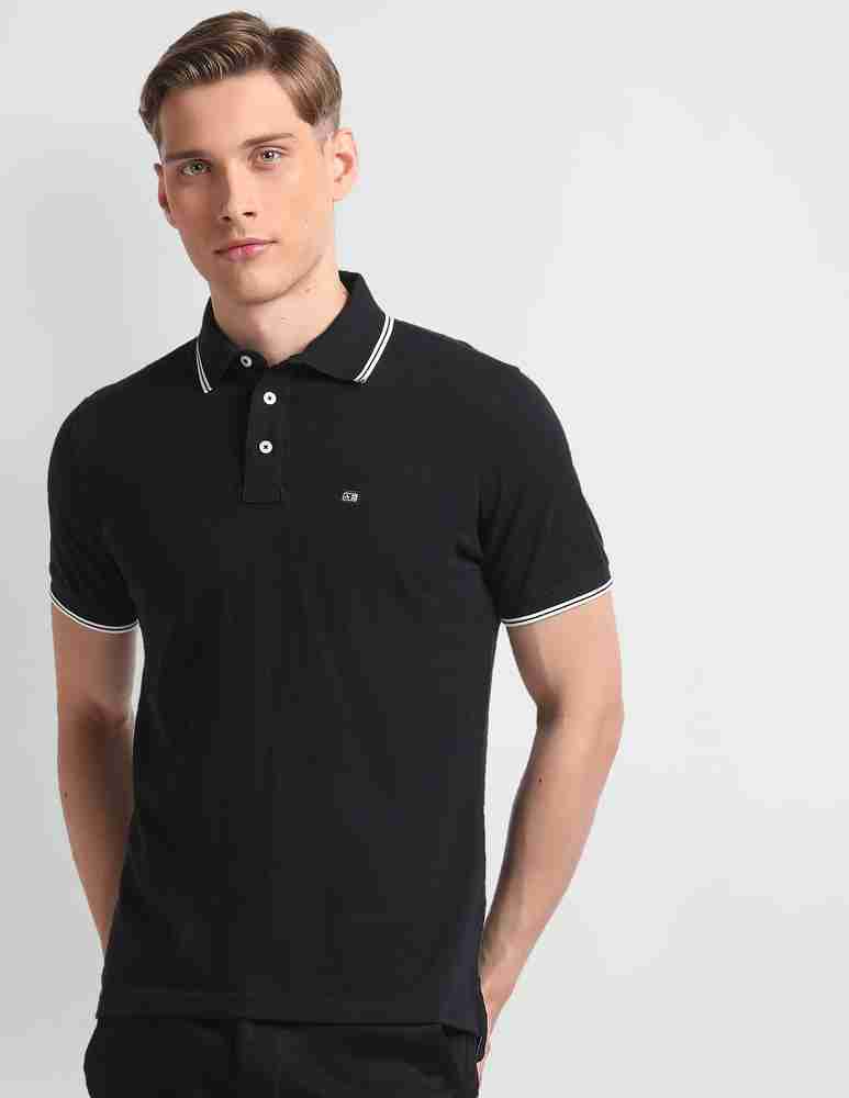 Arrow Sport Solid Men Polo Neck Black T Shirt Buy Arrow Sport Solid Men Polo Neck Black T Shirt Online at Best Prices in India Flipkart