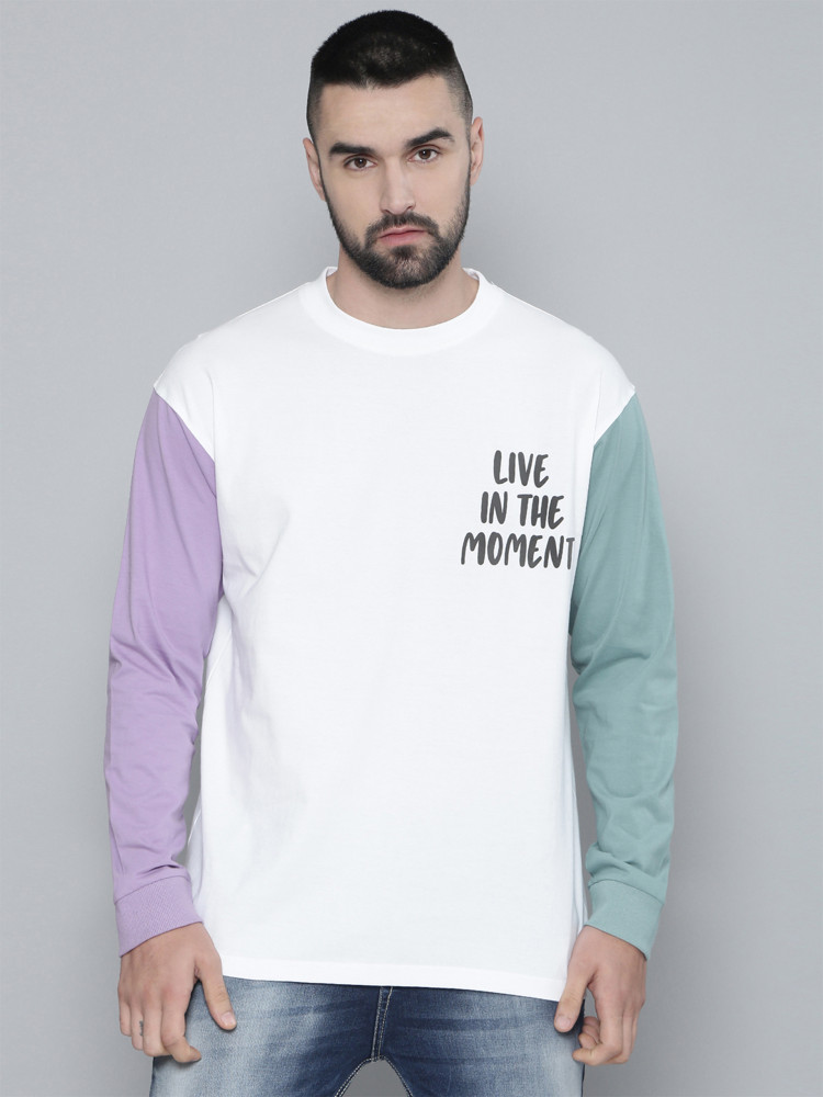 maniac white round t shirt