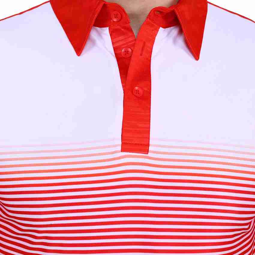 Polo shirts clearance red and white