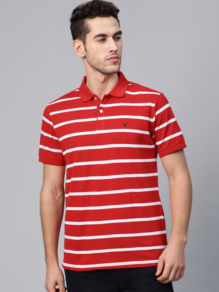 allen solly red t shirt