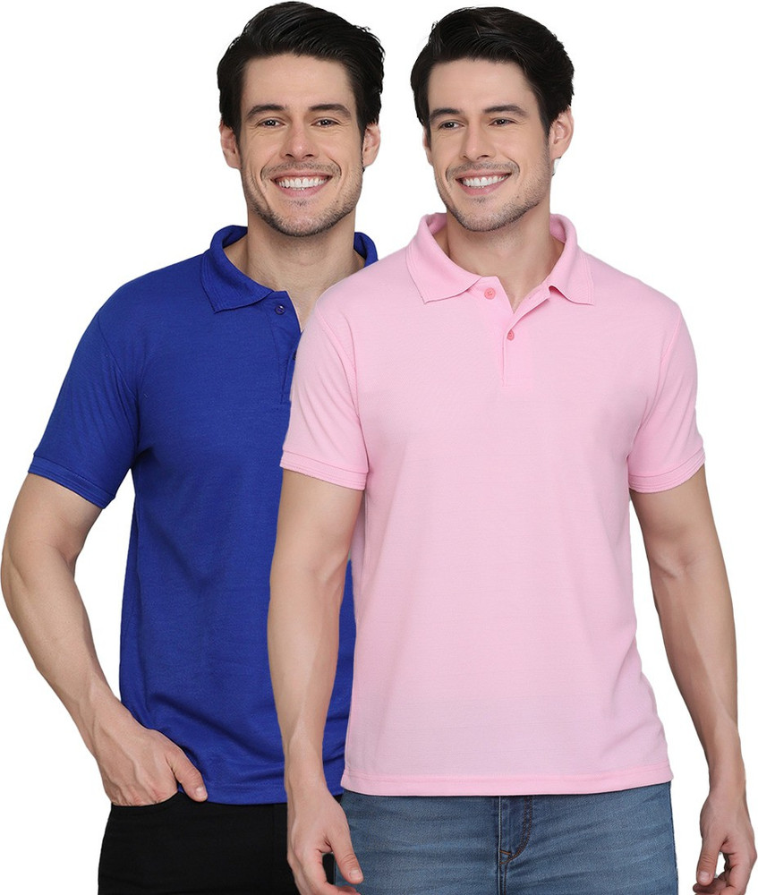 INKKR Solid Men Polo Neck Multicolor T Shirt Buy INKKR Solid Men