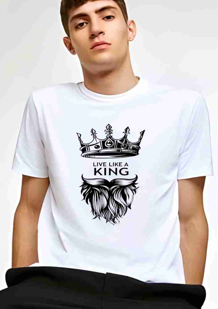 White t sale shirt with print
