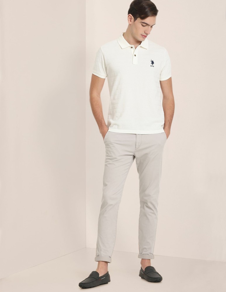 Buy BOSS White Honeycomb Regular Fit Polo TShirt for Men Online  Tata  CLiQ Luxury