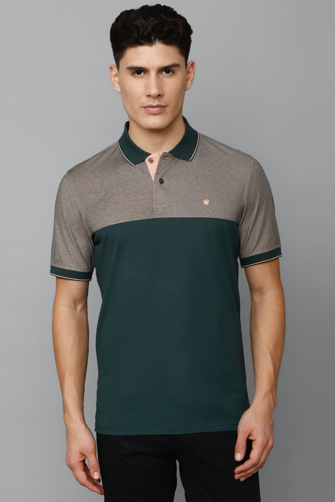LOUIS PHILIPPE Printed Men Polo Neck Green T Shirt Buy LOUIS