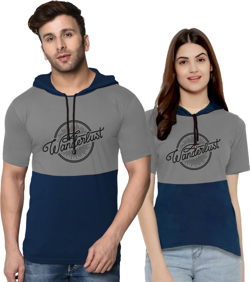 hooded t shirt combo
