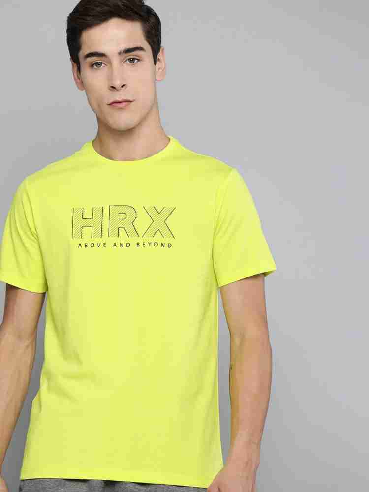 Buy HRX By Hrithik Roshan Black & Fluorescent Green Colourblocked