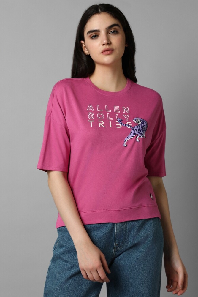 Allen solly store pink t shirt