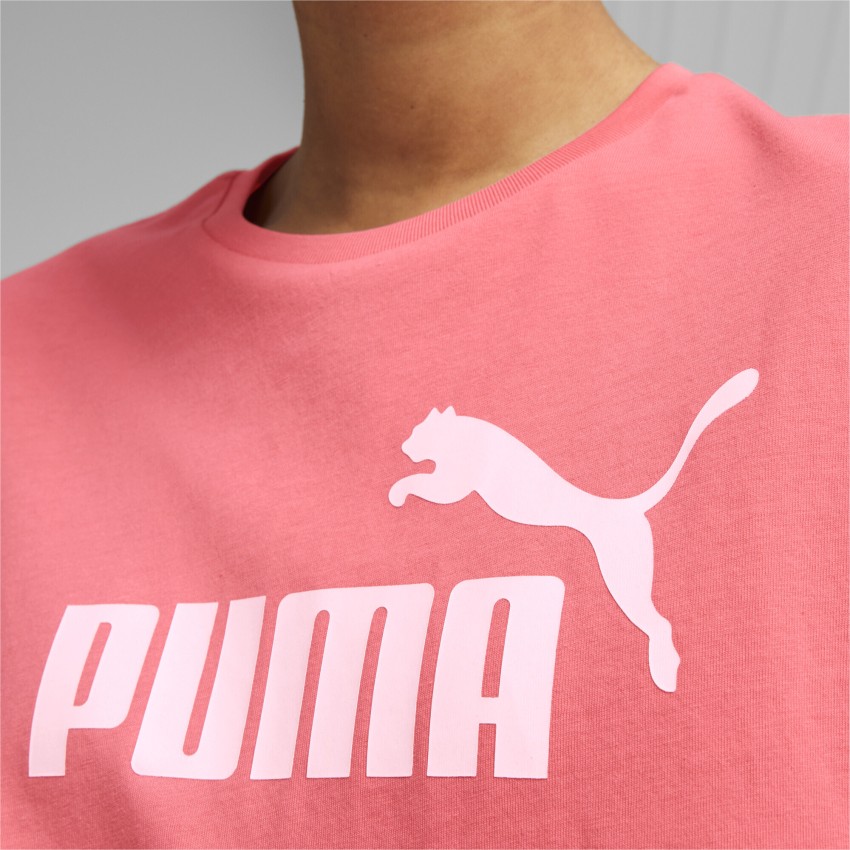 India - in PUMA Women Solid Women Pink Neck Prices Best Online Buy Solid PUMA at T-Shirt T-Shirt Neck Crew Pink Crew