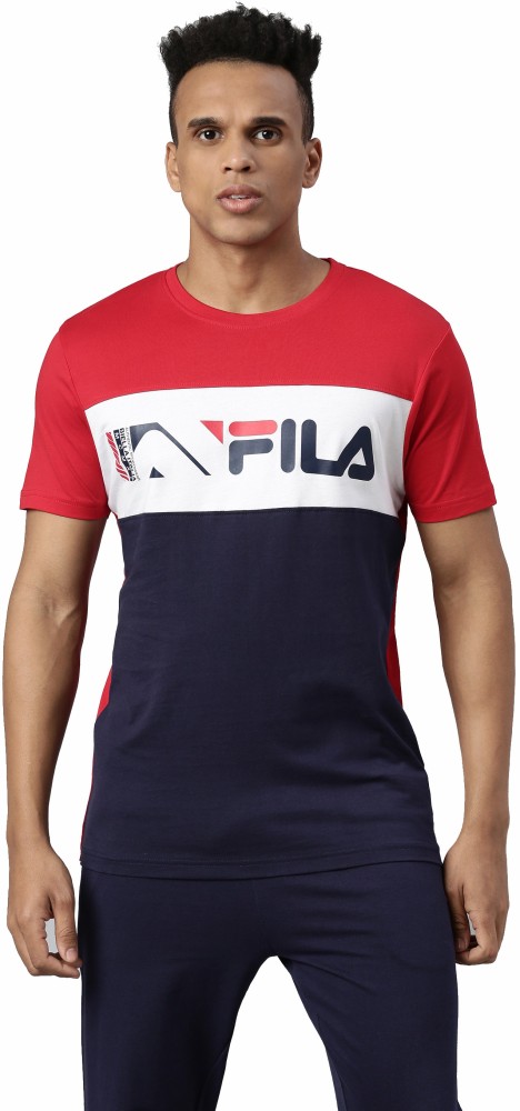 FILA Solid Men Round Neck Red T Shirt Buy FILA Solid Men Round Neck Red T Shirt Online at Best Prices in India Flipkart