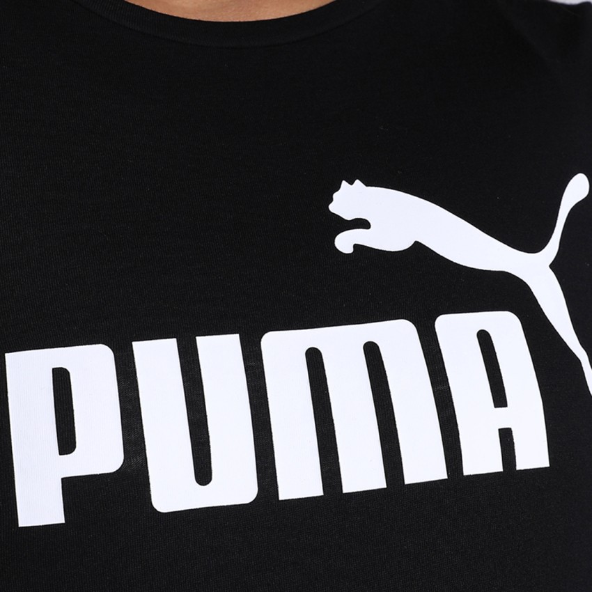 PUMA Solid Women Crew Neck Crew Women PUMA Solid in T-Shirt Black Neck - Best T-Shirt India at Prices Black Buy Online