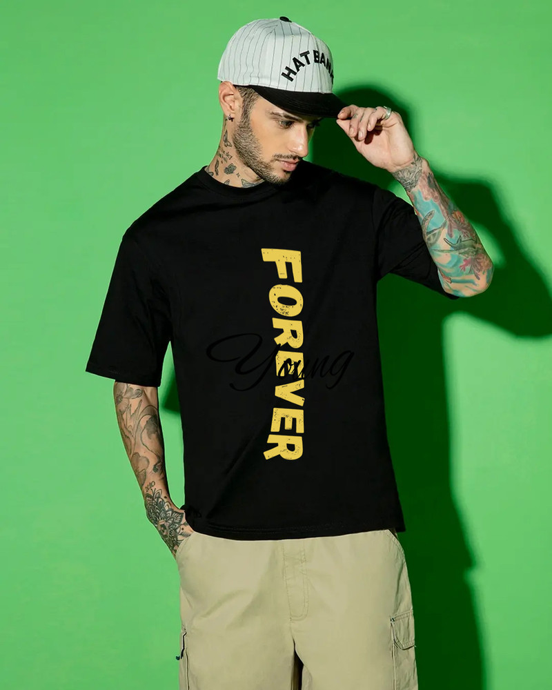 PERFECT PRODUCTION Printed Men Round Neck Black T Shirt Buy