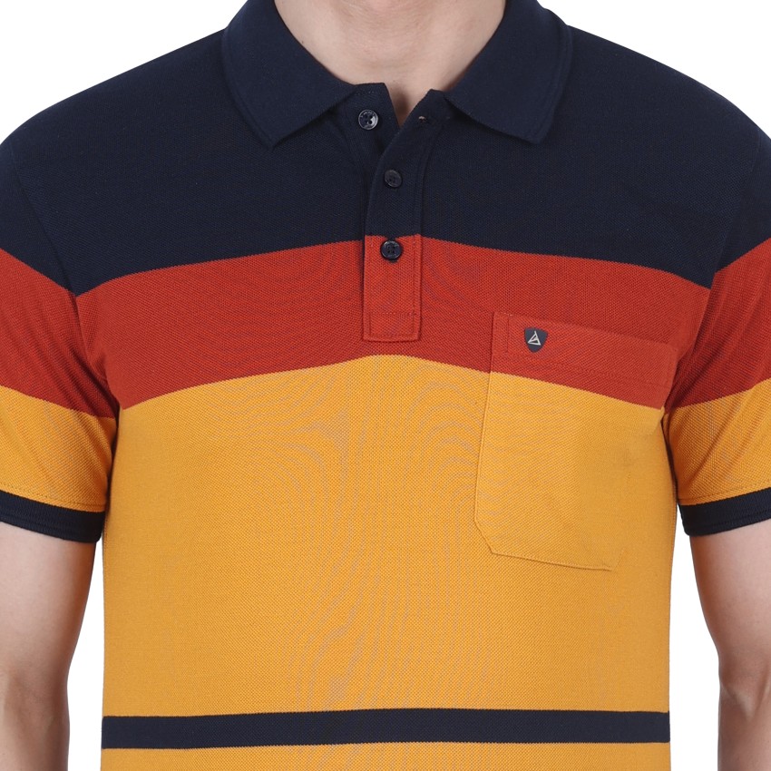 Truedesign Colorblock Men Polo Neck Multicolor T-Shirt - Buy Truedesign Colorblock  Men Polo Neck Multicolor T-Shirt Online at Best Prices in India