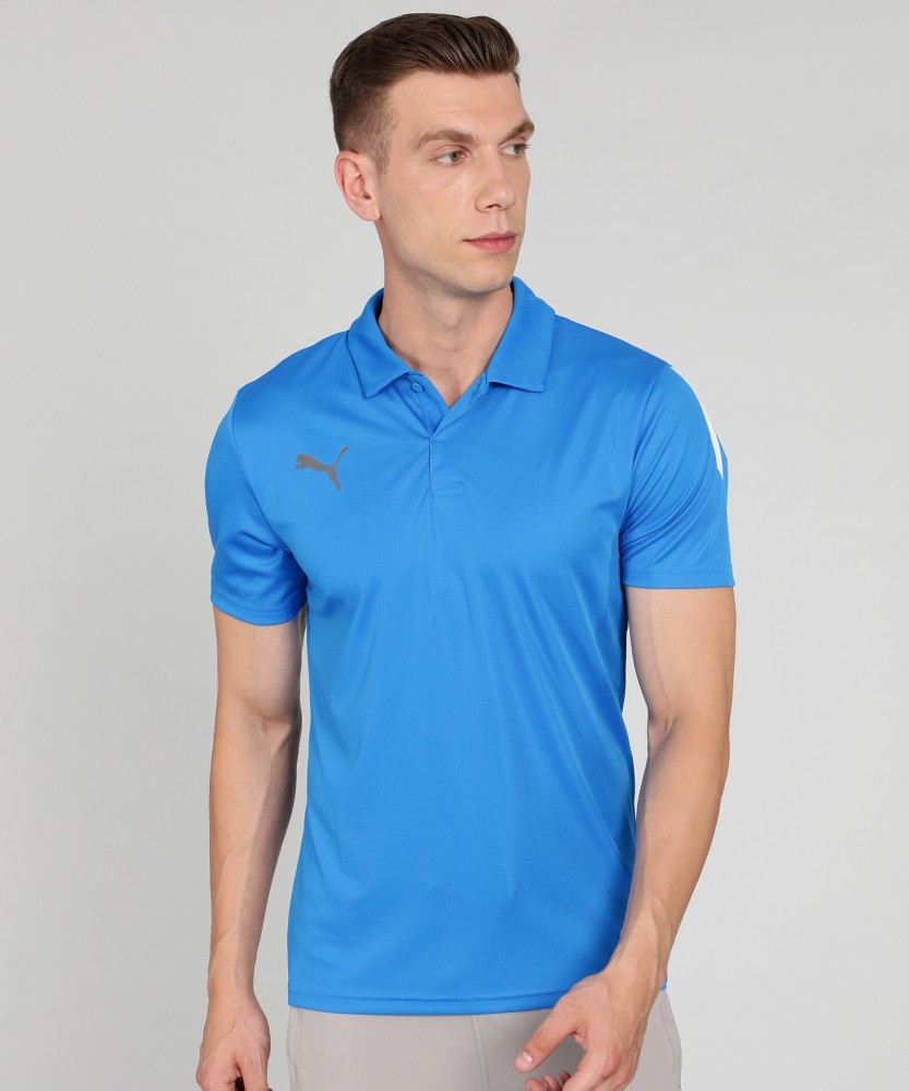 PUMA Colorblock Men Round Neck Blue T-Shirt - Buy PUMA Colorblock Men Round  Neck Blue T-Shirt Online at Best Prices in India