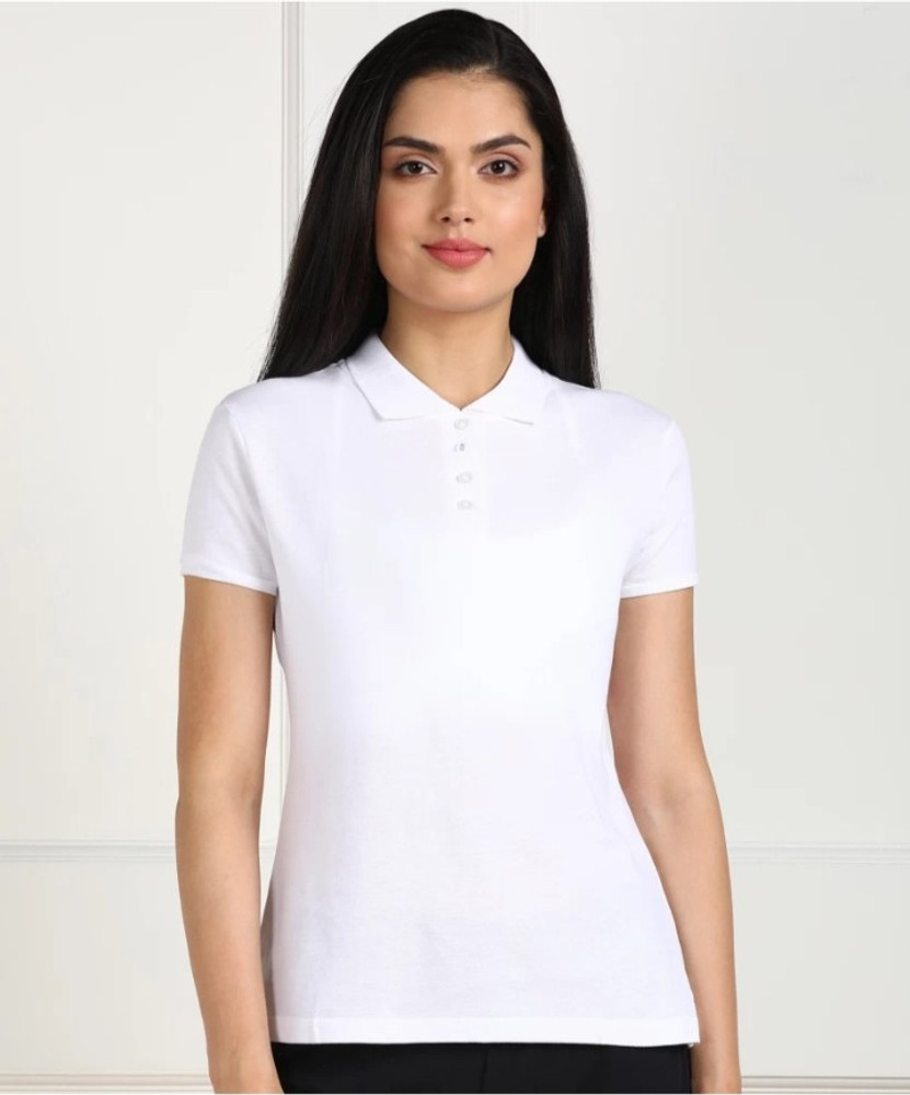white polo t shirt flipkart
