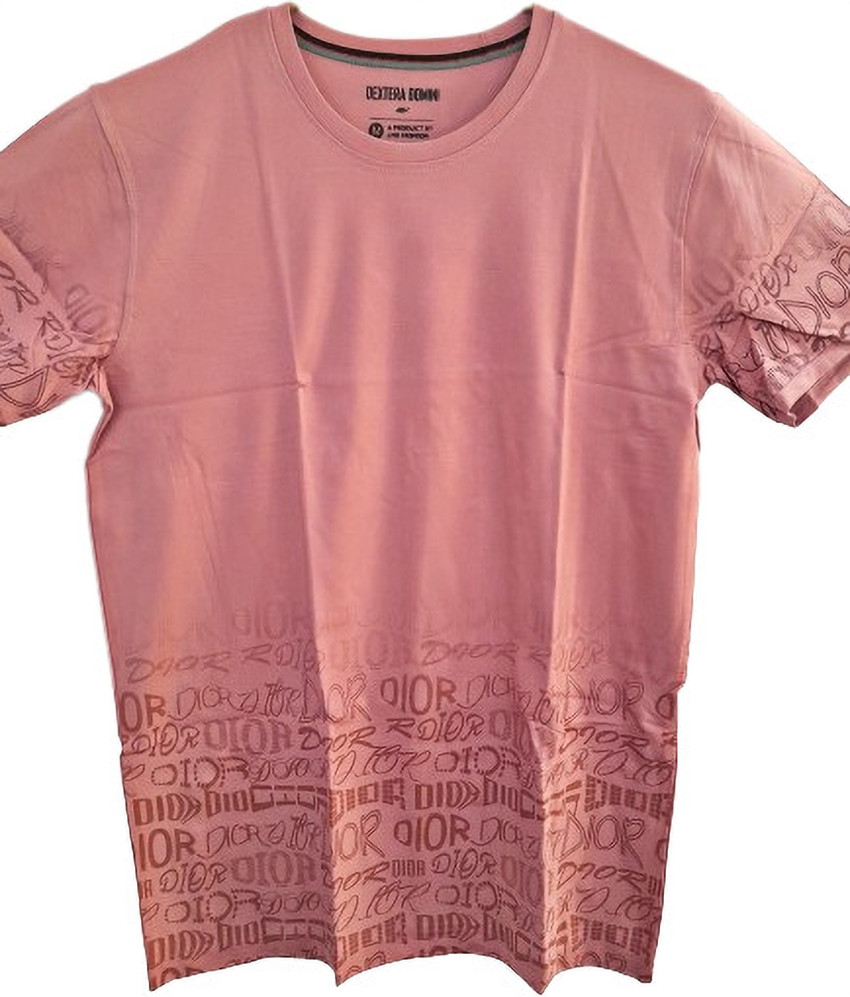 Bharat Style Typography Men Round Neck Pink Green Dark Green T