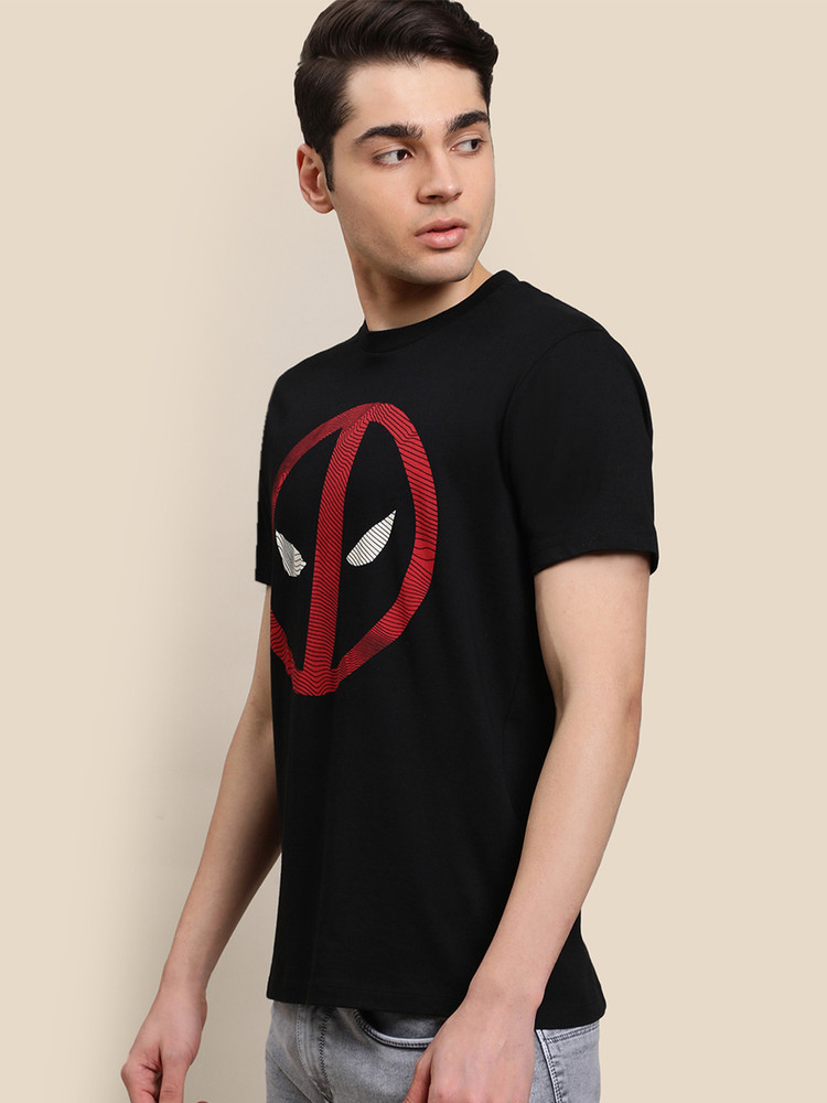 Deadpool By Free Authority Graphic Print Men Round Neck Black T Shirt Buy Deadpool By Free Authority Graphic Print Men Round Neck Black T Shirt Online at Best Prices in India Flipkart