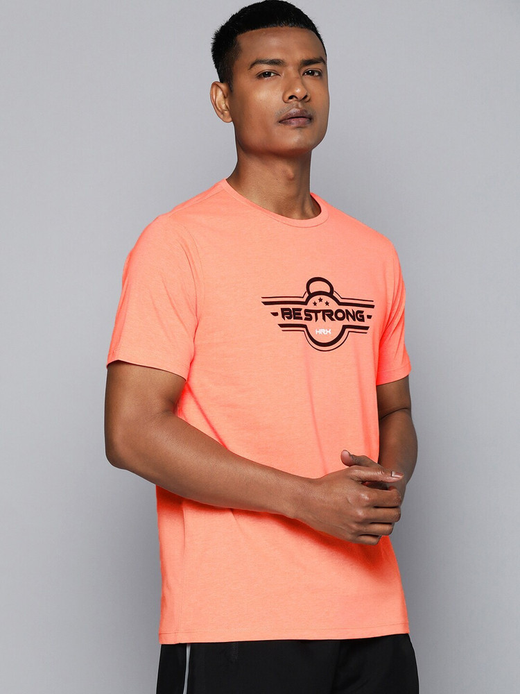 Hrx orange t shirt online