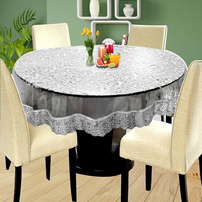 Dining table cover transparent best sale 6 seater