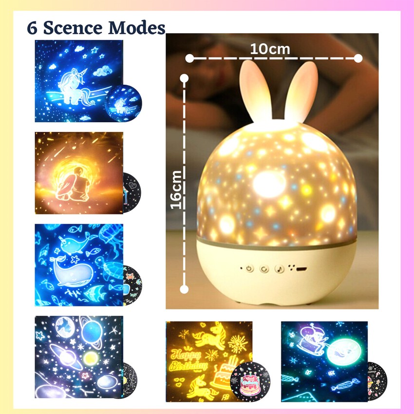 Buy Galaxy Projector, Mini LED Projection Lamp Star Night, Globe Galaxy Projection  Lamp Star Projector Night Light for Bedroom Black and White Style Online at  desertcartINDIA