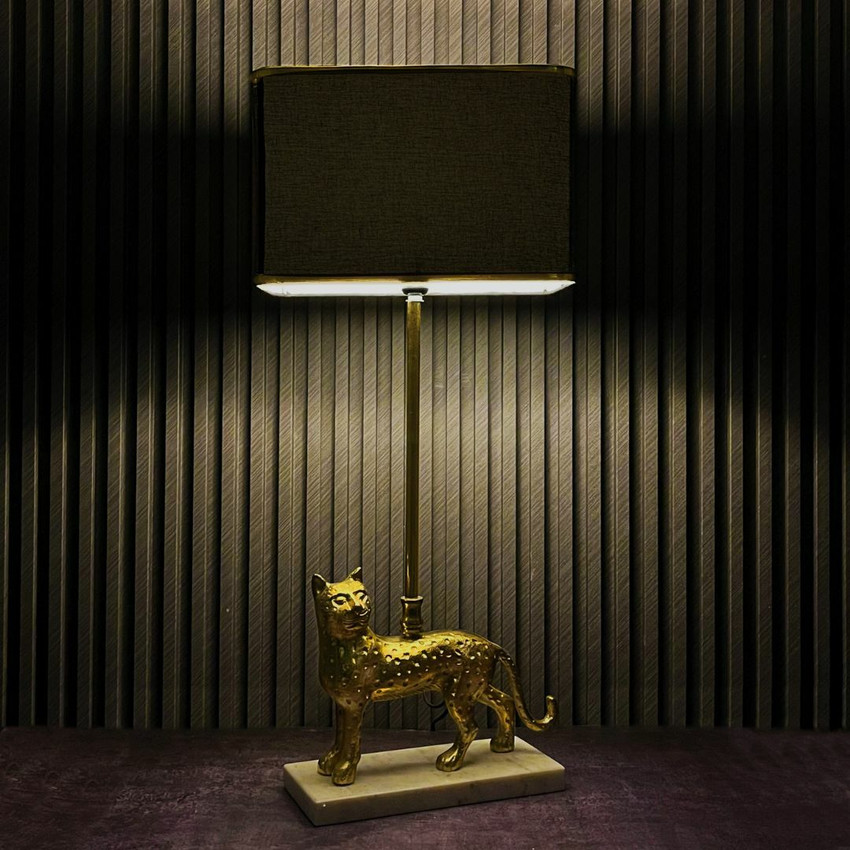 Brass marble table lamp discount