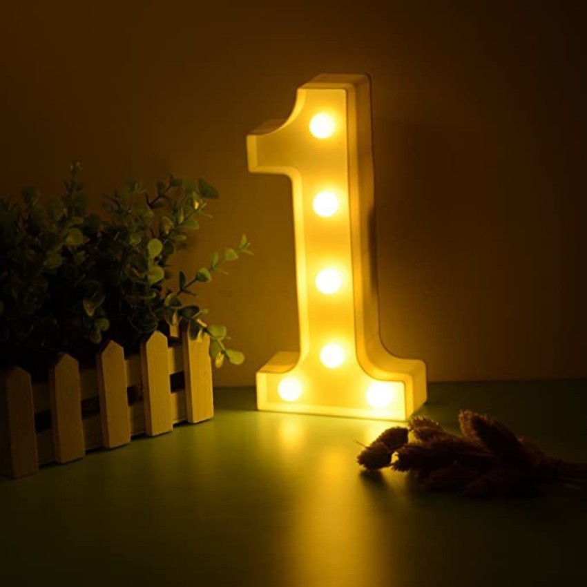 MOREL LED MARQUEE NUMBER 1 LETTER SIGN FOR BIRTHDAY PARTY DECORATIONS PARTY  SUPPLIES. Night Lamp Price in India - Buy MOREL LED MARQUEE NUMBER 1 LETTER  SIGN FOR BIRTHDAY PARTY DECORATIONS PARTY