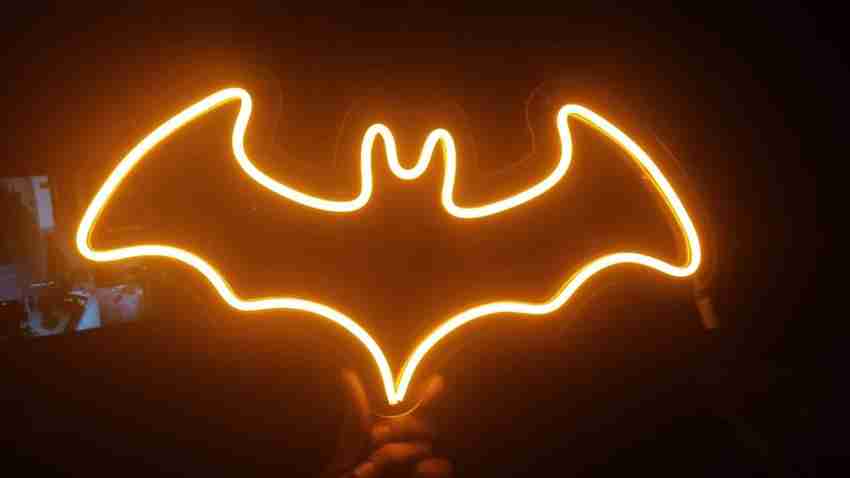 Batman logo shop led wall light