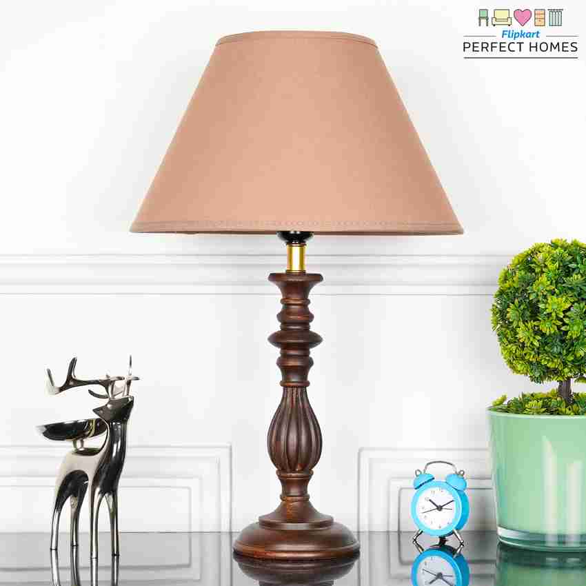 Flipkart Perfect Homes Lorette hand crafted Solid wood walnut