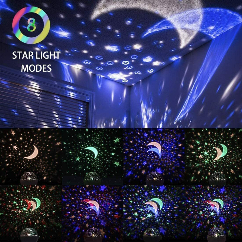 Rotating star clearance light projector