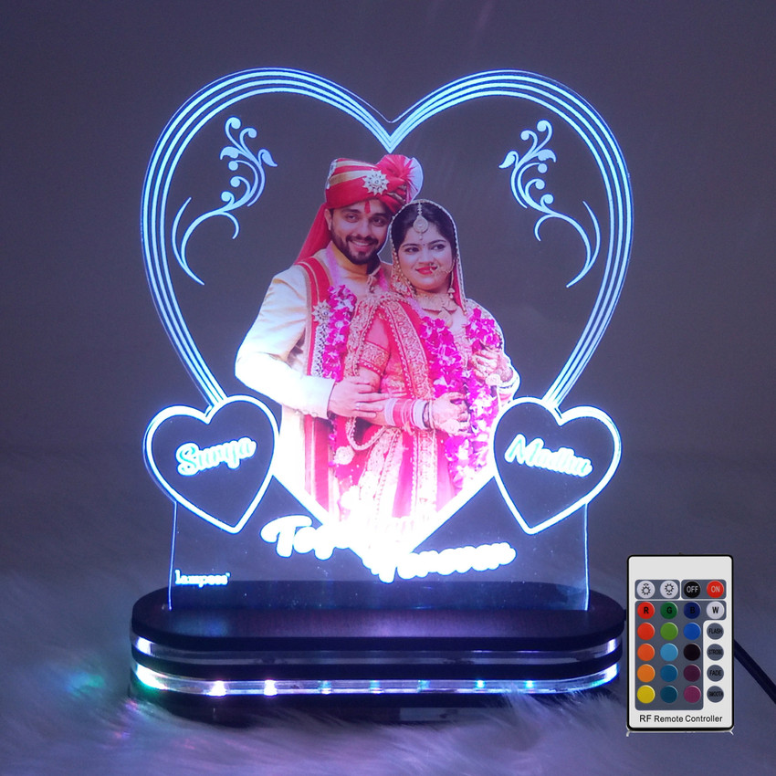 lampees 3D LED Lamp with Digital UV Printed Photo for Anniversary Gift Table Lamp Price in India Buy lampees 3D LED Lamp with Digital UV Printed Photo for Anniversary Gift Table