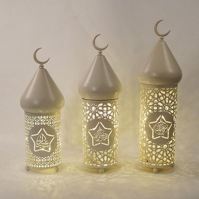 A metal lamp with creative designs, Ramadan decorations and masterpieces,  lights, lighting and decorations for the month of Ramadan, celebrating the  advent of the month of Ramadan, a Ramadan atmosphere, a traditional
