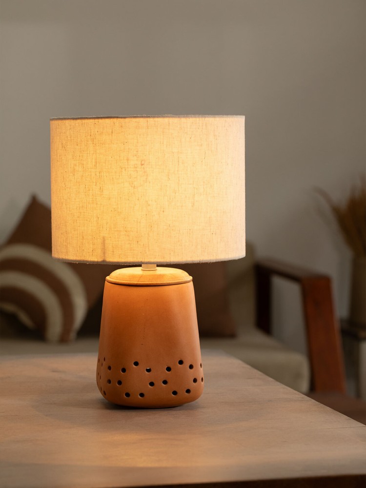 Terracotta table best sale lamp shades