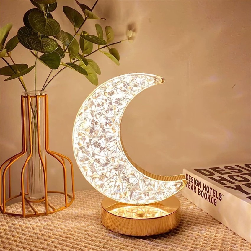 Lycus Star Moon Crystal Table Lamp 3 Colors Portable Touch Lamp