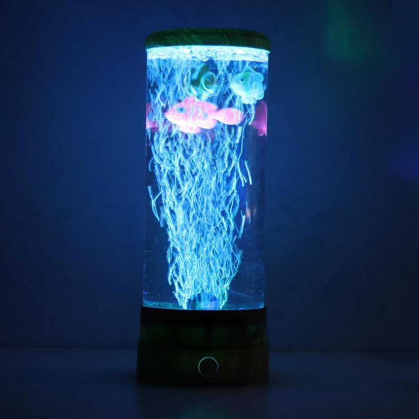 BNF Fantasy Electric Fish Lava Lamp Bubble Clownfish Decor Night
