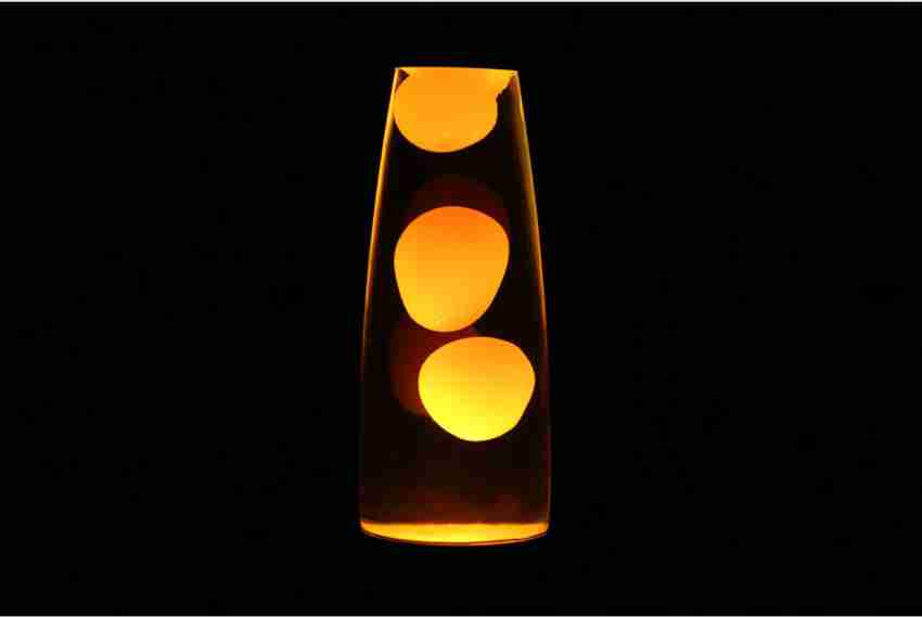 RV Mart Real Lava Lamp 13 Inches Table Lamp Soft Molten Orange