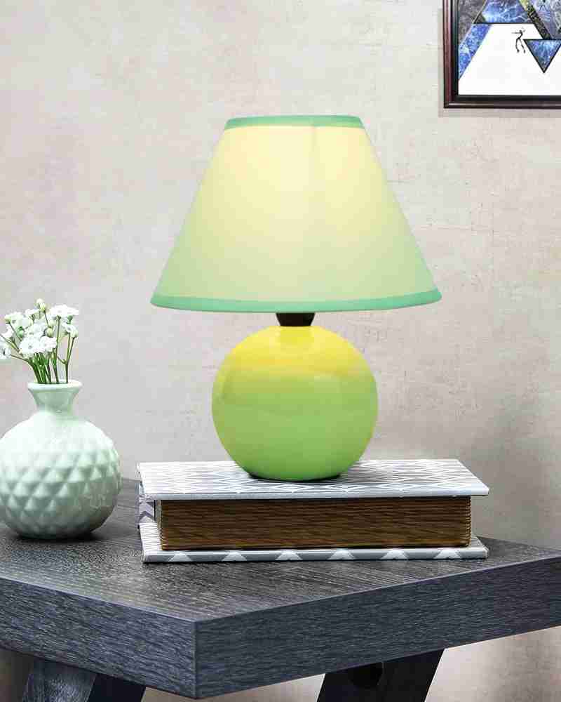 Small green shop table lamp