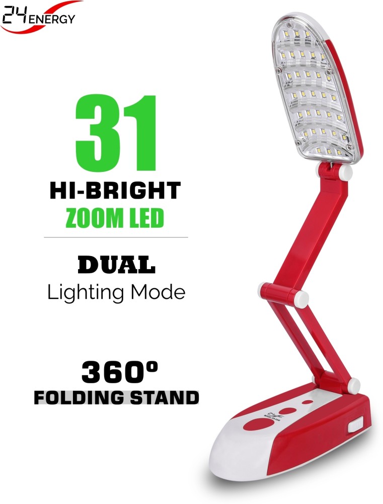 24 ENERGY 31 SMD Foldable & Chargeable Desk Lamp Sturdy Light 6 hrs Flood  Lamp Emergency Light Price in India - Buy 24 ENERGY 31 SMD Foldable &  Chargeable Desk Lamp Sturdy Light 6 hrs Flood Lamp Emergency Light Online  at