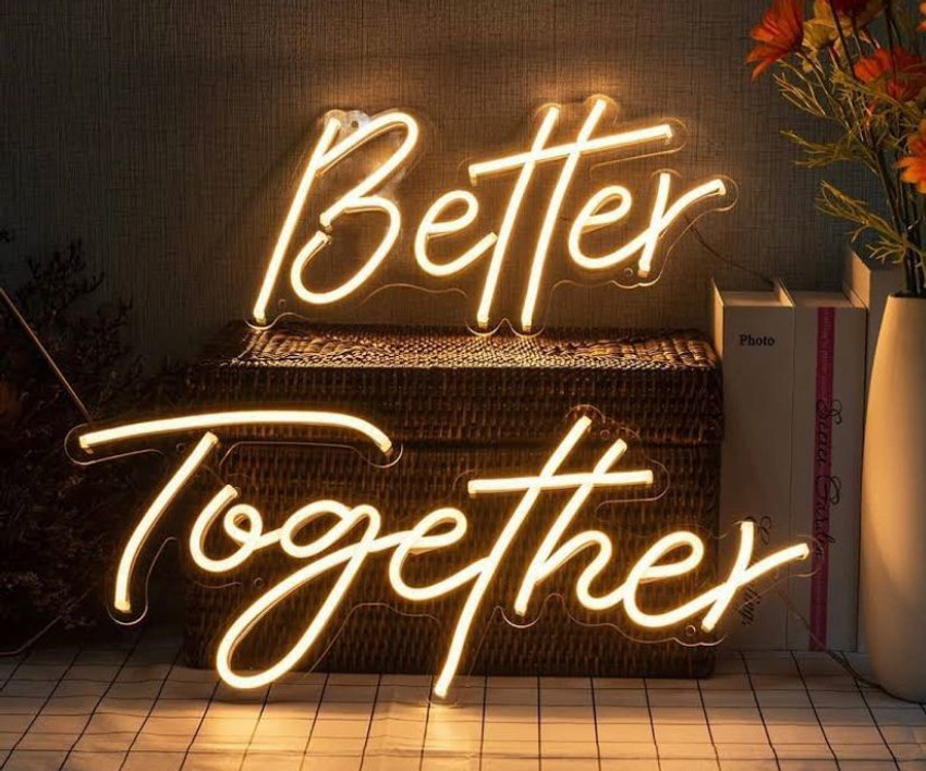 Warm white neon hot sale light