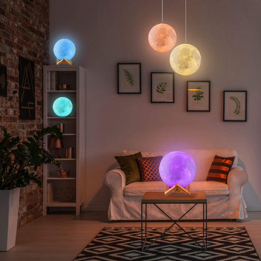 3d light moon lamp touch sensor color changing cheap