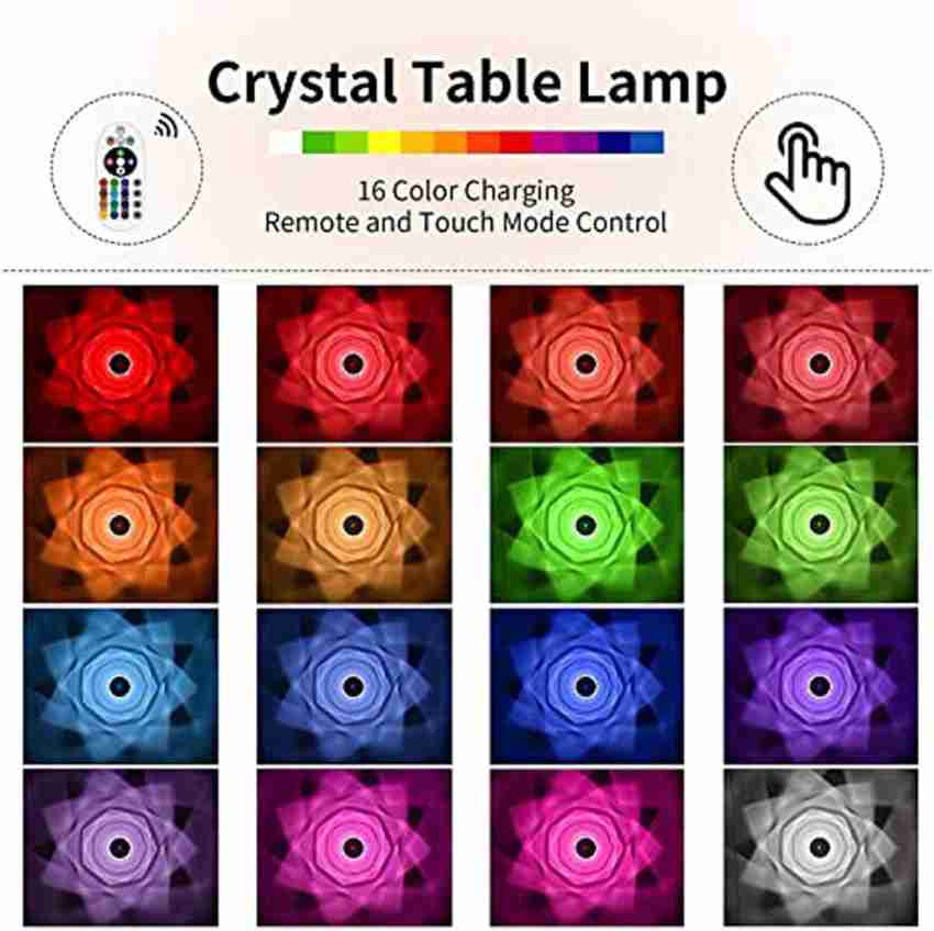 USB Charging Touch Lamp, RGB Crystal Lamp With Remote, Crystal Touch Lamp,  Diamond Rose Lamp at Rs 250/piece, Sainik Farm, Delhi