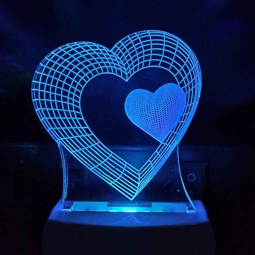 Heart store table lamp