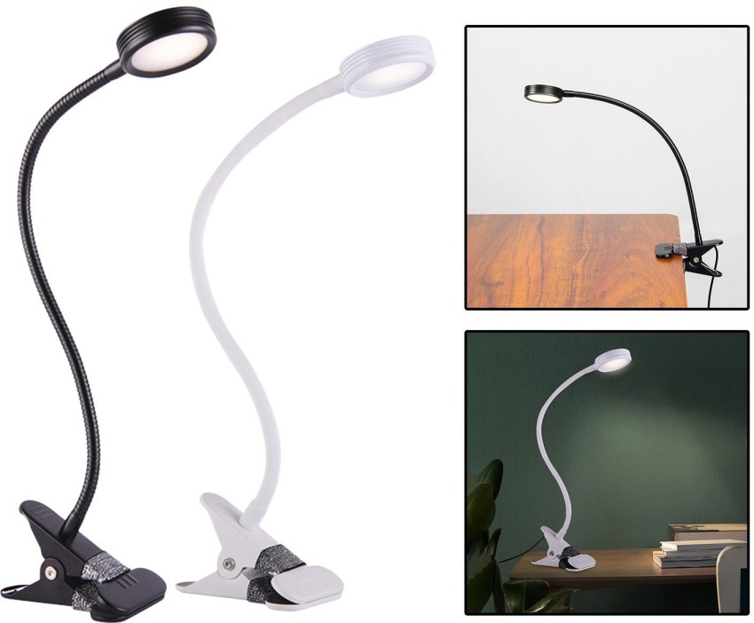 Small Clip-on Book Light, Battery & USB Operated LED Reading Lamp
