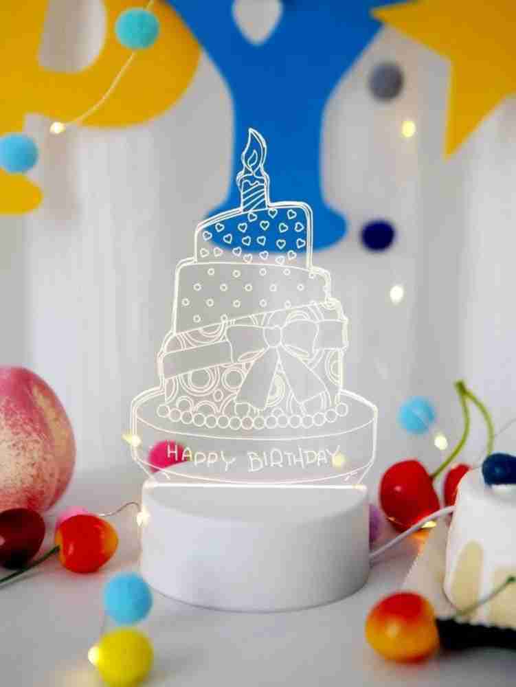 Happy Birthday Acrylic Cake Decoration Birthday Cake Side - Temu