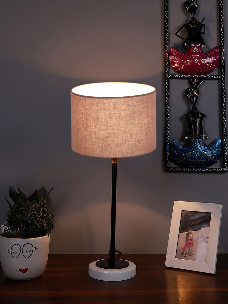 Grey table lamps for bedroom on sale