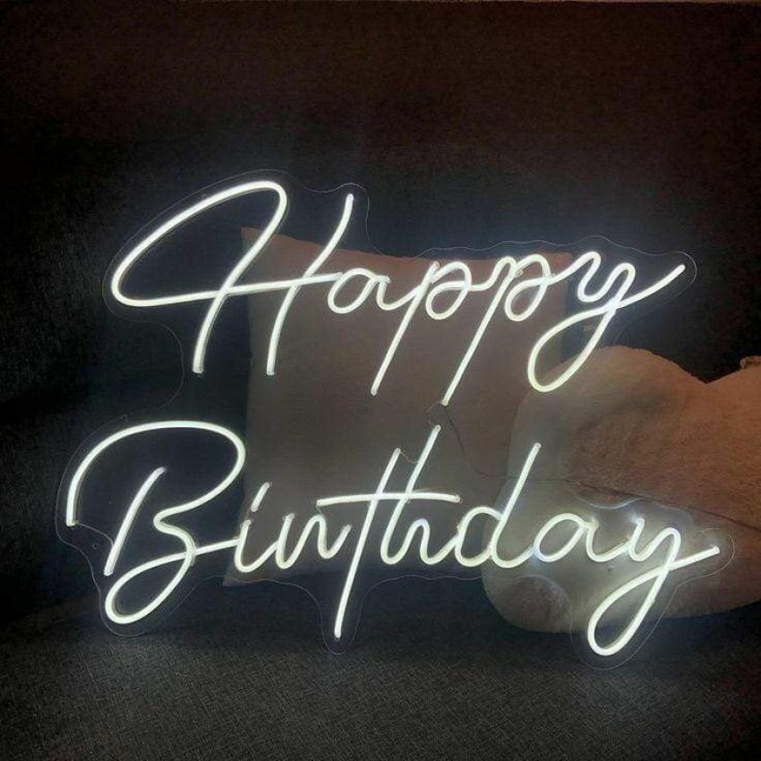 Buy Happy Birthday (18x24 inches) Neon Sign/Lights Neon LED Light