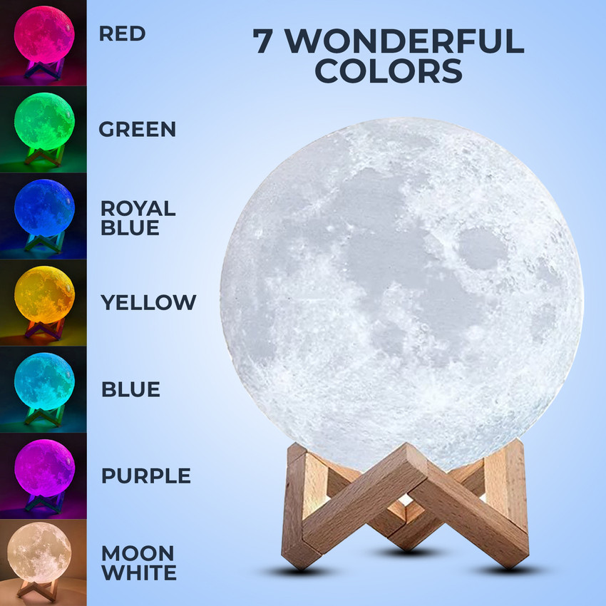 Colorful store moon lamp