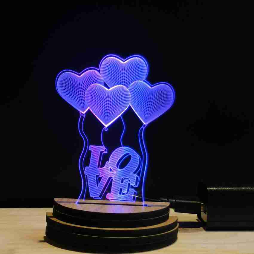 Color changing led 3d sales illusion light