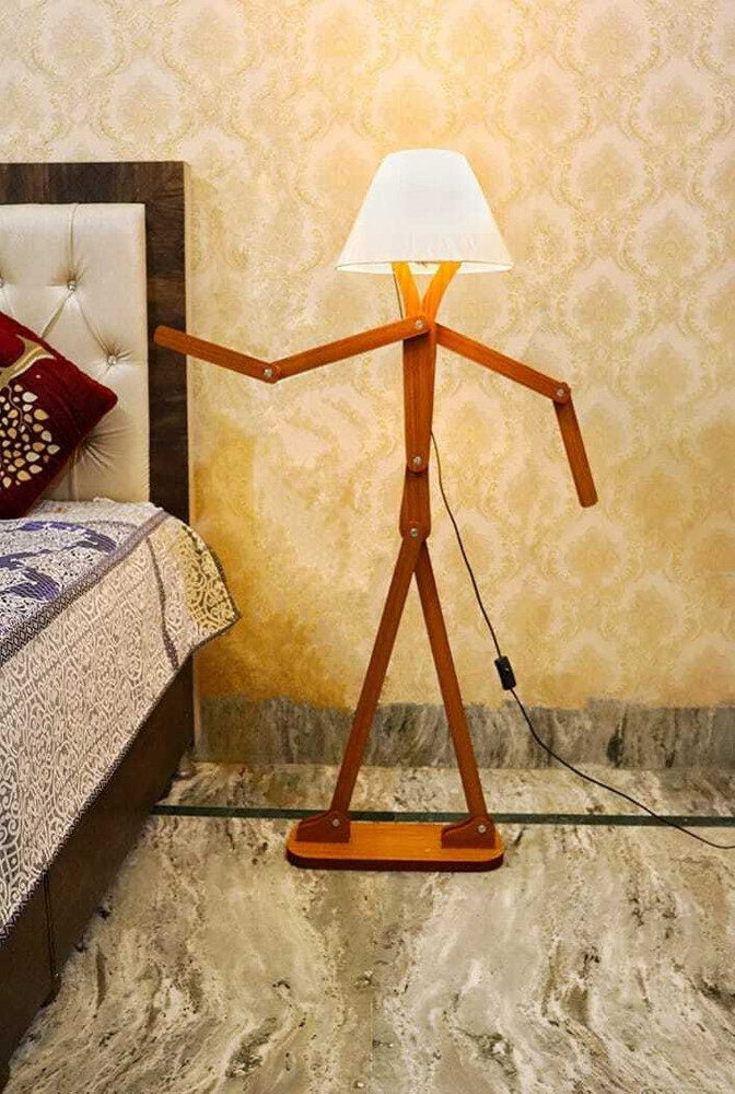 Loki wooden discount tripod floor lamp