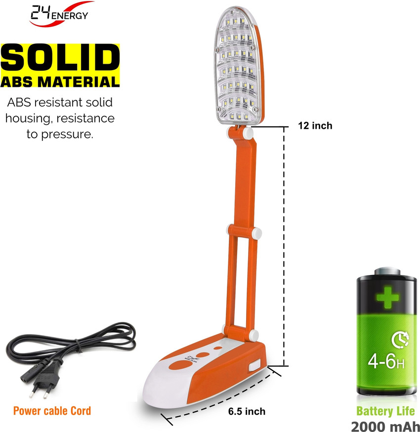 24 ENERGY Foldable 31 Hi Bright Desk Light Rechargeable