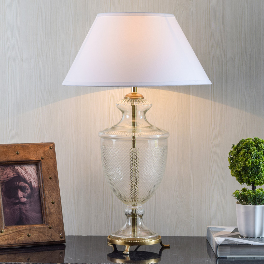 Kapoor E Illuminations Glass Table Lamp Table Lamp Price in India