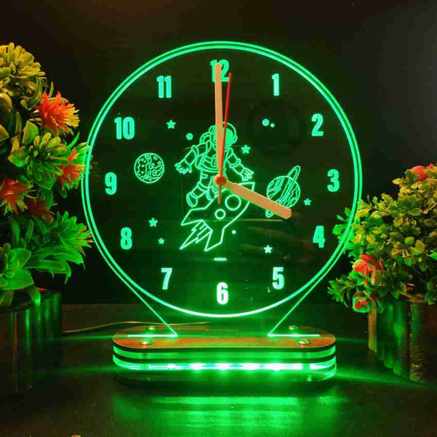 Kosgai 3D Acrylic Astronaut Floating Spaceman Multicolor LED Wall Clock For  Kids Room Night Lamp Price in India - Buy Kosgai 3D Acrylic Astronaut  Floating Spaceman Multicolor LED Wall Clock For Kids